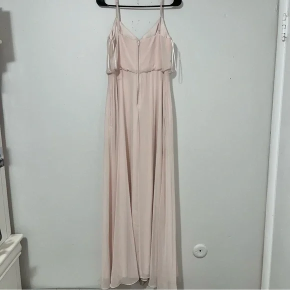 Birdy Grey size medium bridesmaid taupe light pink dress - Picture 6 of 11